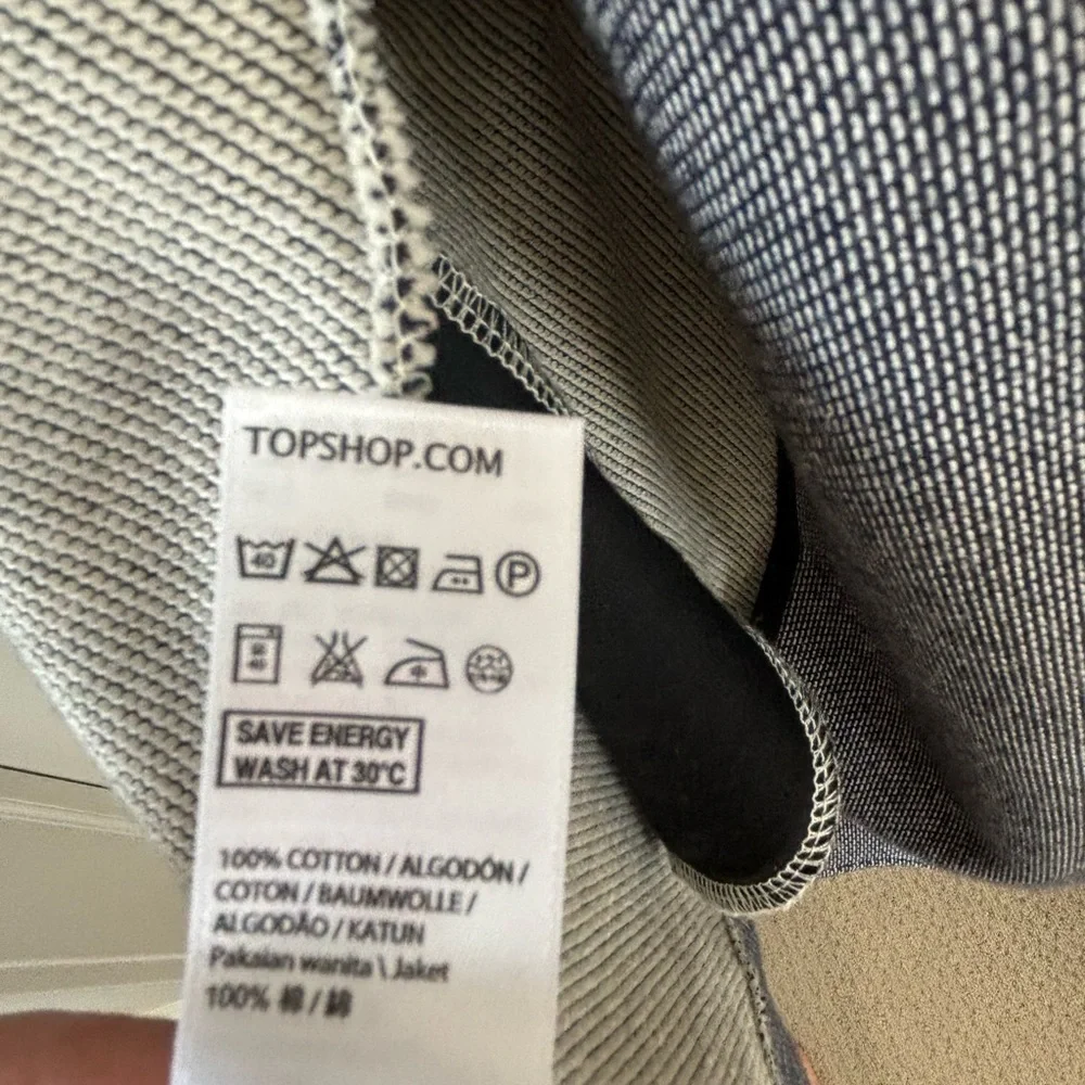 Topshop Grey Open Front Blazer - Picture 6 of 6
